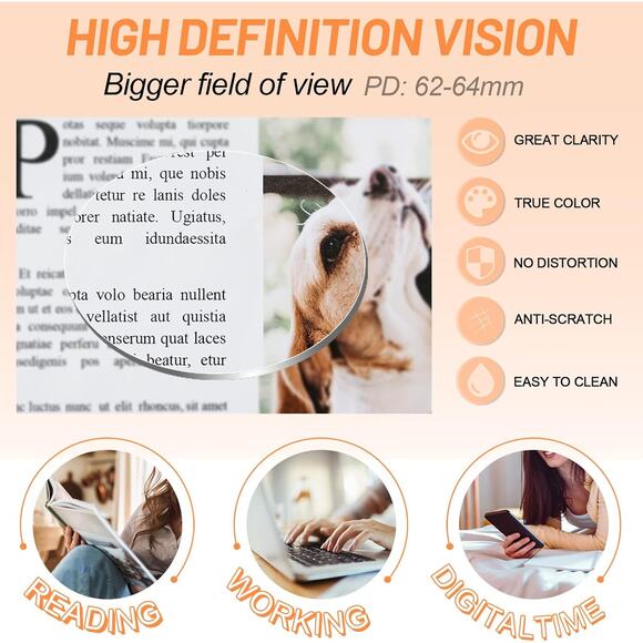 Unique Trendy Reading Glasses for Women +1.50 Italy Design Stylish Readers - Picture 6 of 8